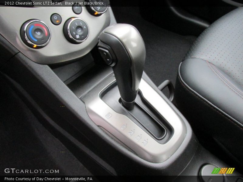 Black / Jet Black/Brick 2012 Chevrolet Sonic LTZ Sedan