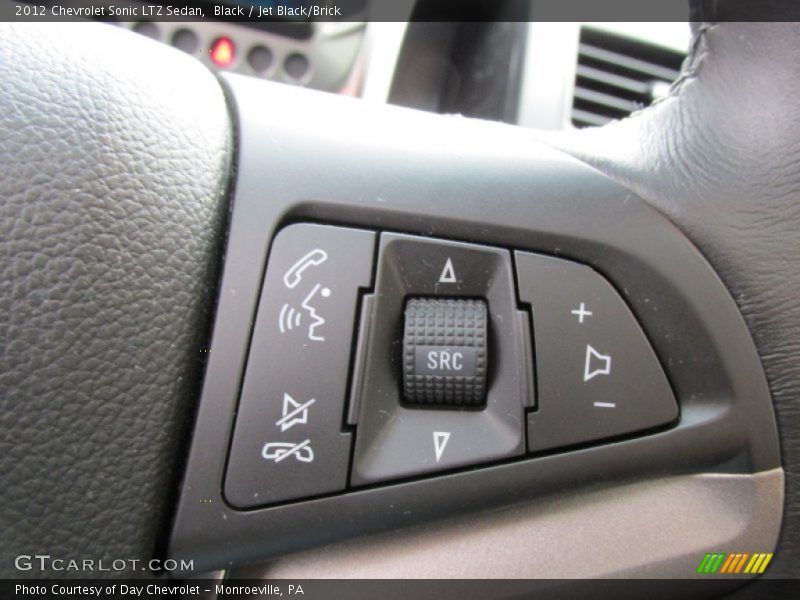 Black / Jet Black/Brick 2012 Chevrolet Sonic LTZ Sedan