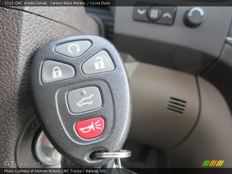 Carbon Black Metallic / Cocoa Dune 2013 GMC Acadia Denali