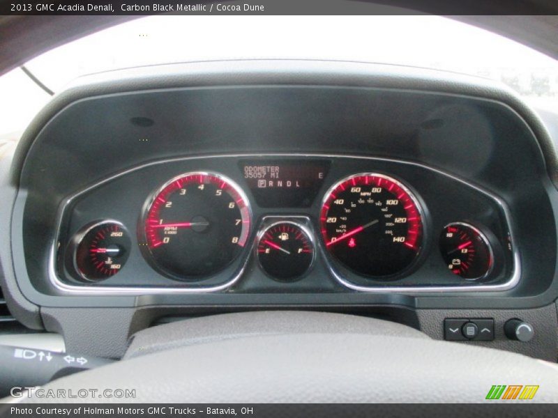 Carbon Black Metallic / Cocoa Dune 2013 GMC Acadia Denali