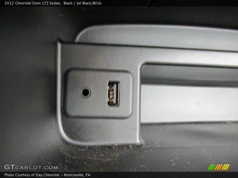 Black / Jet Black/Brick 2012 Chevrolet Sonic LTZ Sedan