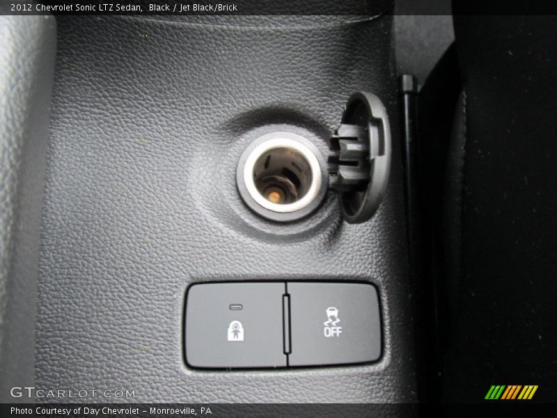 Black / Jet Black/Brick 2012 Chevrolet Sonic LTZ Sedan