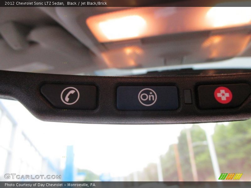 Black / Jet Black/Brick 2012 Chevrolet Sonic LTZ Sedan