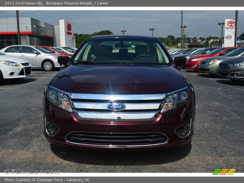 Bordeaux Reserve Metallic / Camel 2011 Ford Fusion SEL