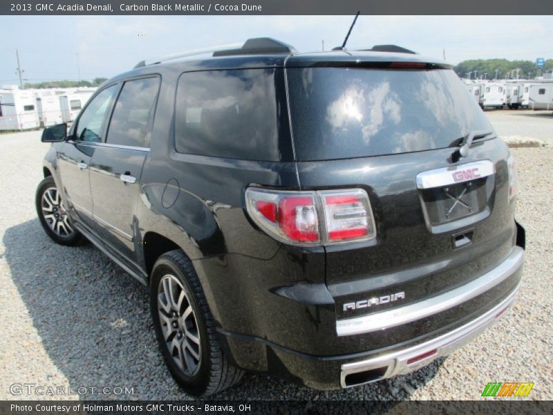 Carbon Black Metallic / Cocoa Dune 2013 GMC Acadia Denali