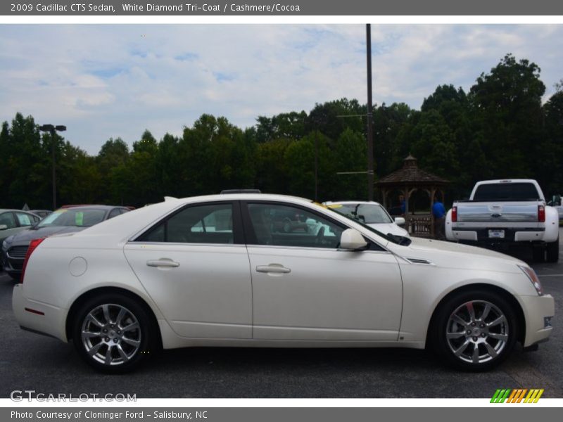 White Diamond Tri-Coat / Cashmere/Cocoa 2009 Cadillac CTS Sedan