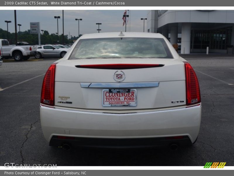 White Diamond Tri-Coat / Cashmere/Cocoa 2009 Cadillac CTS Sedan