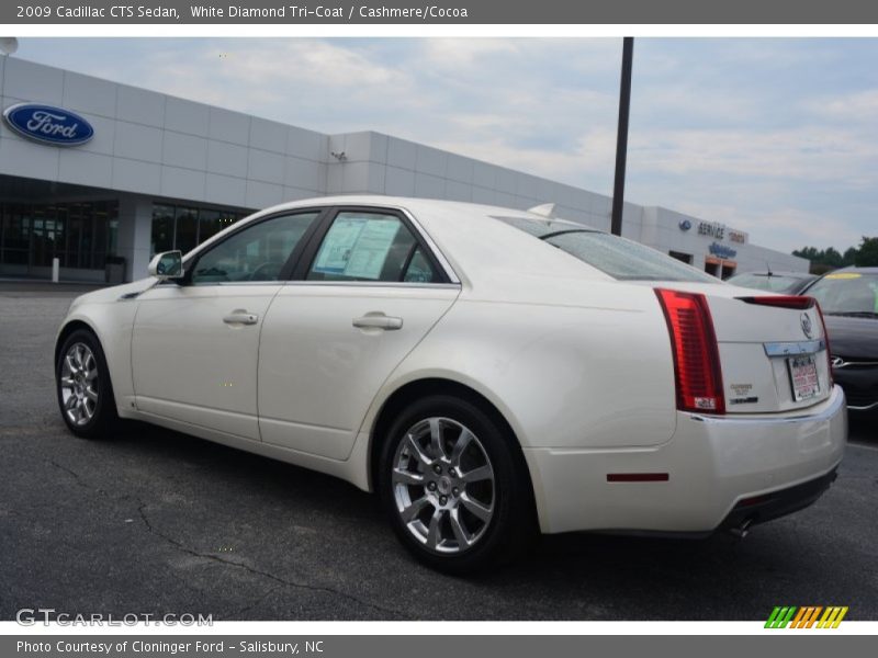 White Diamond Tri-Coat / Cashmere/Cocoa 2009 Cadillac CTS Sedan