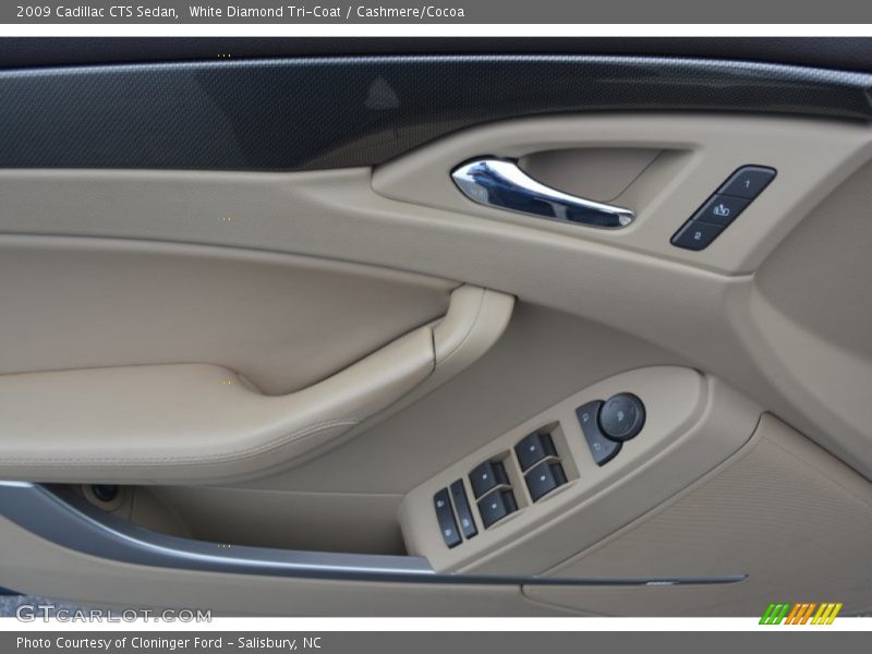White Diamond Tri-Coat / Cashmere/Cocoa 2009 Cadillac CTS Sedan