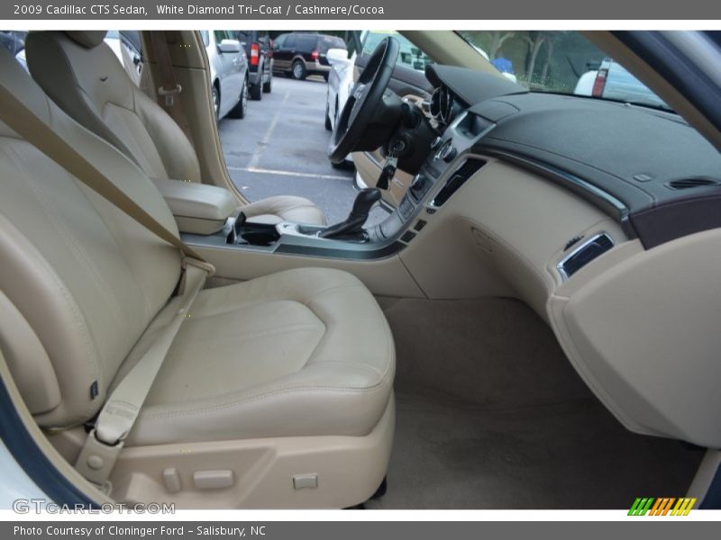 White Diamond Tri-Coat / Cashmere/Cocoa 2009 Cadillac CTS Sedan
