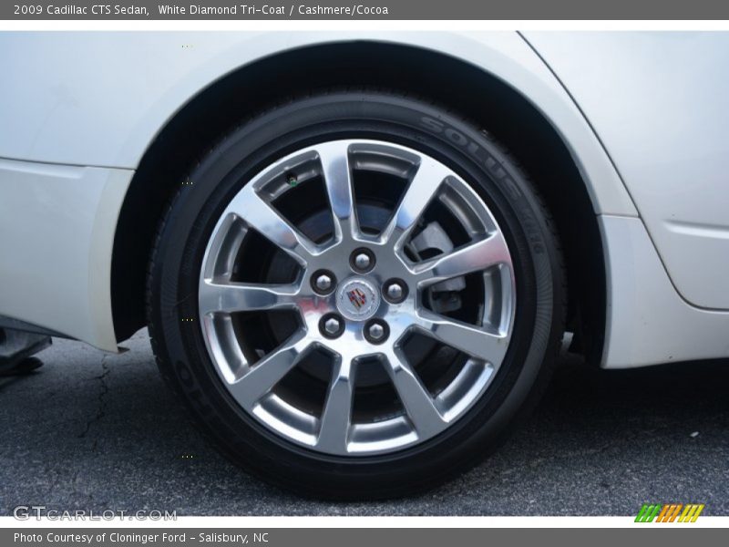 White Diamond Tri-Coat / Cashmere/Cocoa 2009 Cadillac CTS Sedan