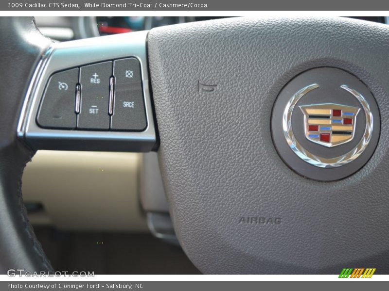 White Diamond Tri-Coat / Cashmere/Cocoa 2009 Cadillac CTS Sedan