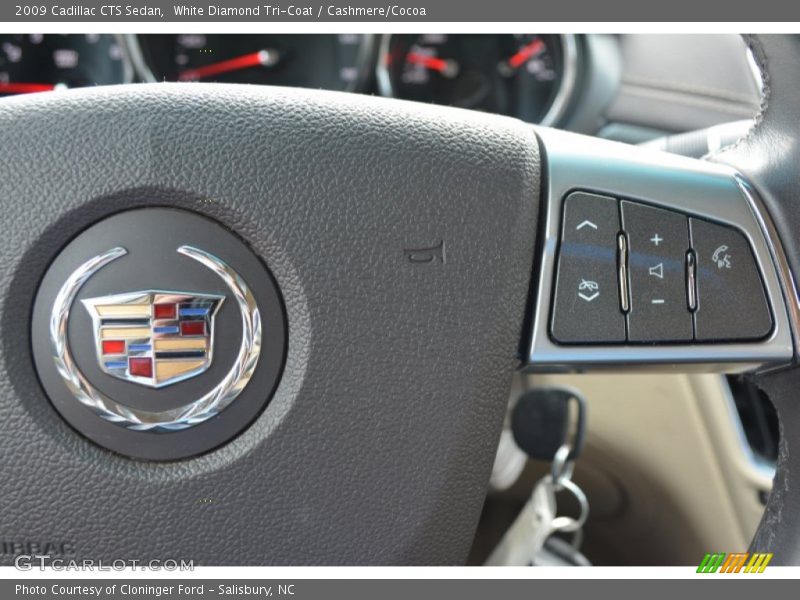 White Diamond Tri-Coat / Cashmere/Cocoa 2009 Cadillac CTS Sedan