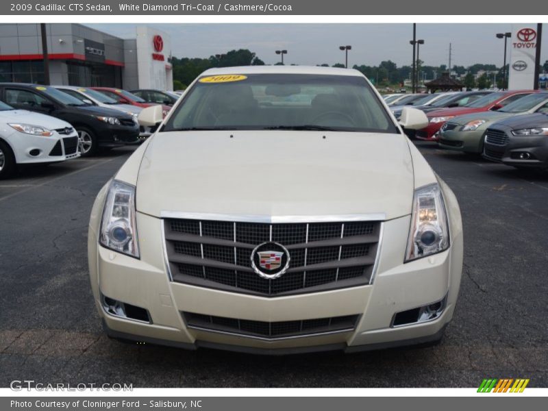 White Diamond Tri-Coat / Cashmere/Cocoa 2009 Cadillac CTS Sedan