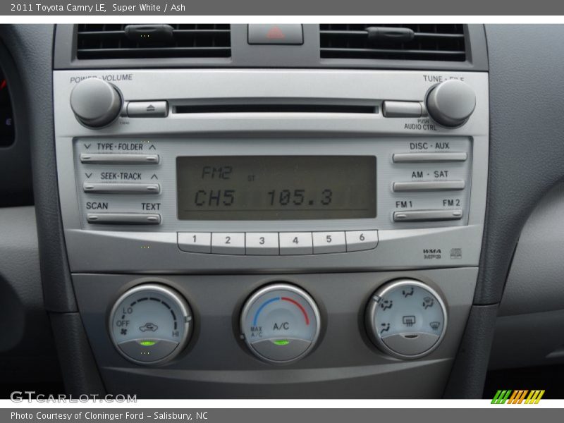 Super White / Ash 2011 Toyota Camry LE
