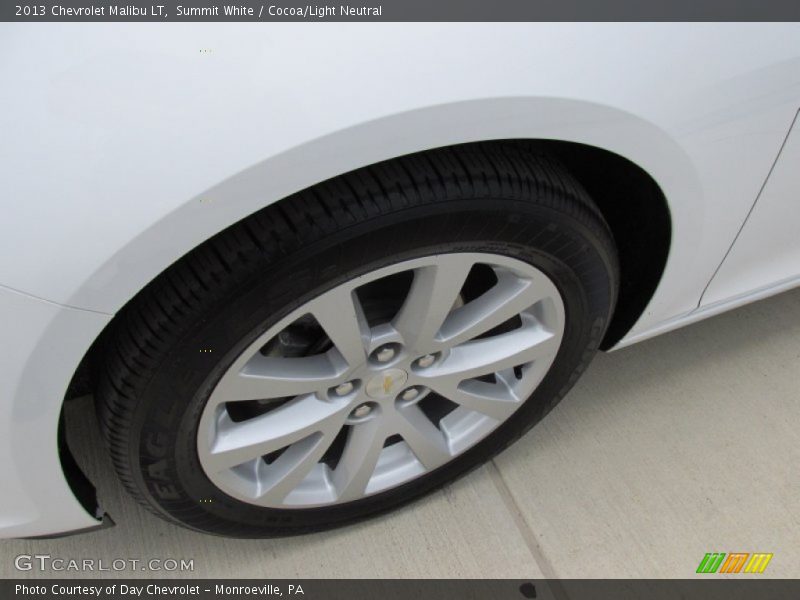 Summit White / Cocoa/Light Neutral 2013 Chevrolet Malibu LT