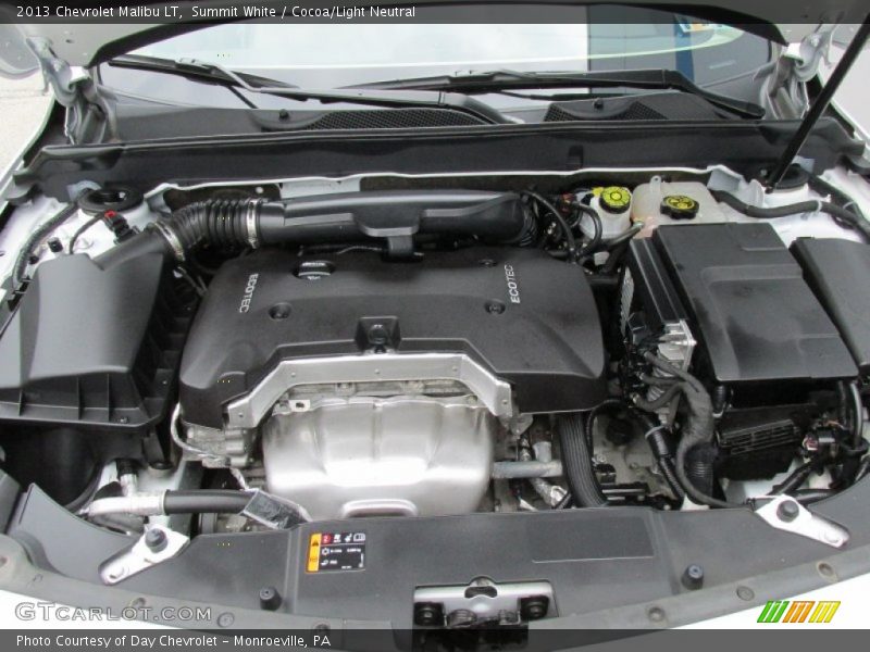 Summit White / Cocoa/Light Neutral 2013 Chevrolet Malibu LT