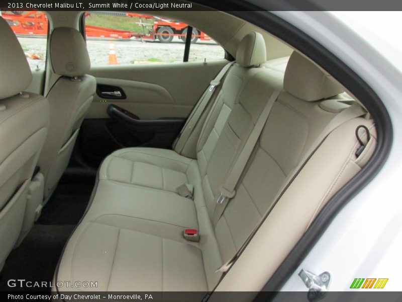 Summit White / Cocoa/Light Neutral 2013 Chevrolet Malibu LT