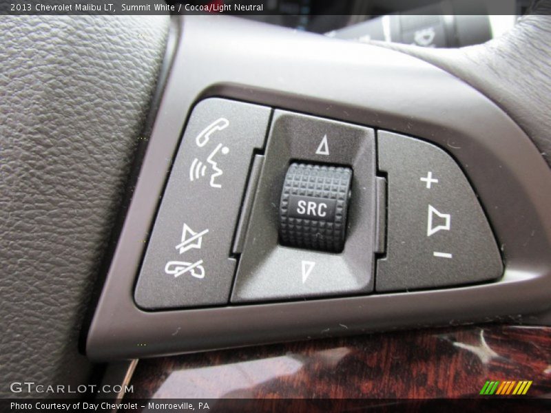 Summit White / Cocoa/Light Neutral 2013 Chevrolet Malibu LT