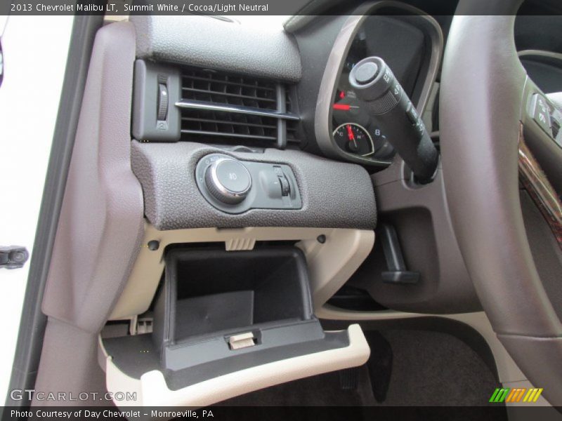 Summit White / Cocoa/Light Neutral 2013 Chevrolet Malibu LT