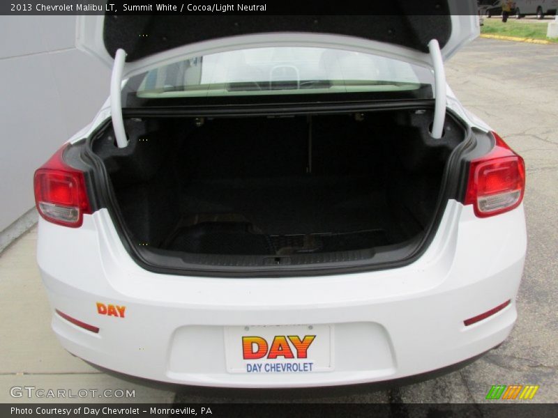 Summit White / Cocoa/Light Neutral 2013 Chevrolet Malibu LT