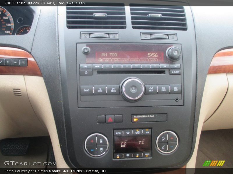 Red Jewel / Tan 2008 Saturn Outlook XR AWD