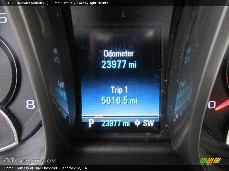 Summit White / Cocoa/Light Neutral 2013 Chevrolet Malibu LT