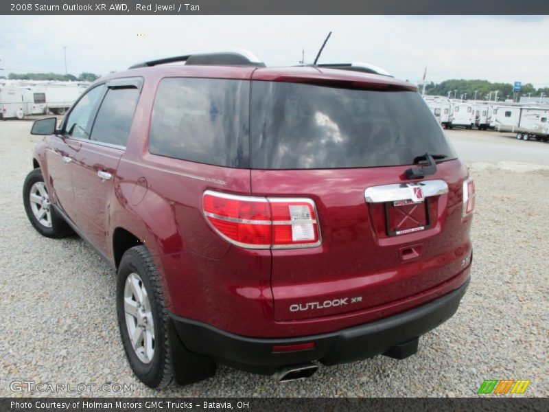 Red Jewel / Tan 2008 Saturn Outlook XR AWD