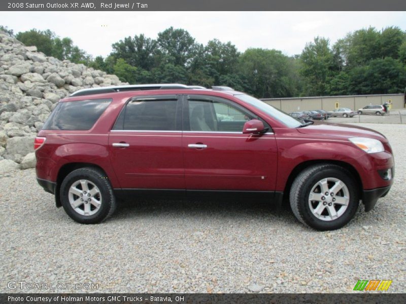 Red Jewel / Tan 2008 Saturn Outlook XR AWD