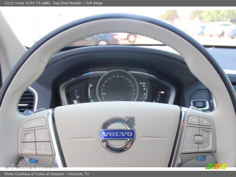 Sea Shell Metallic / Soft Beige 2015 Volvo XC60 T6 AWD
