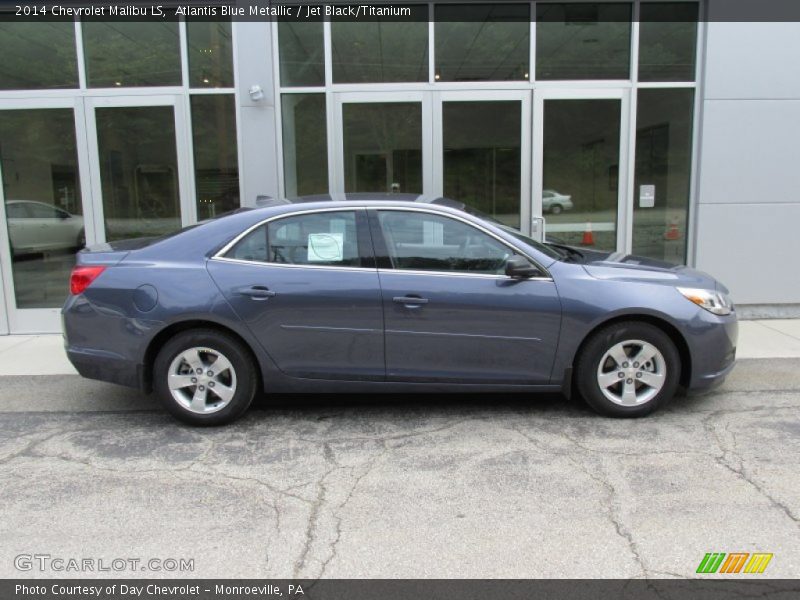 Atlantis Blue Metallic / Jet Black/Titanium 2014 Chevrolet Malibu LS