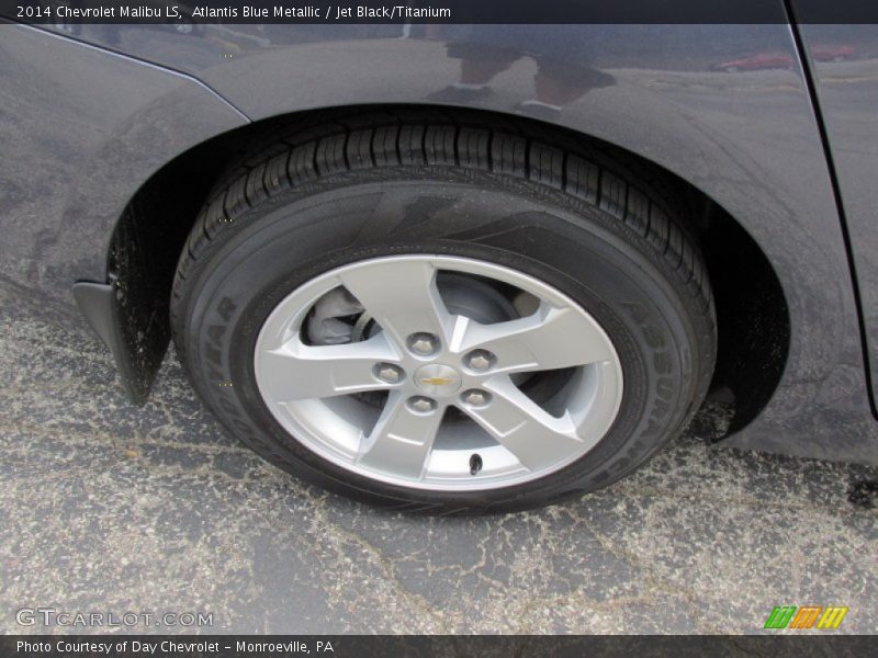 Atlantis Blue Metallic / Jet Black/Titanium 2014 Chevrolet Malibu LS