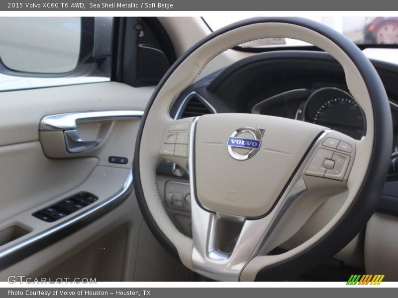 Sea Shell Metallic / Soft Beige 2015 Volvo XC60 T6 AWD