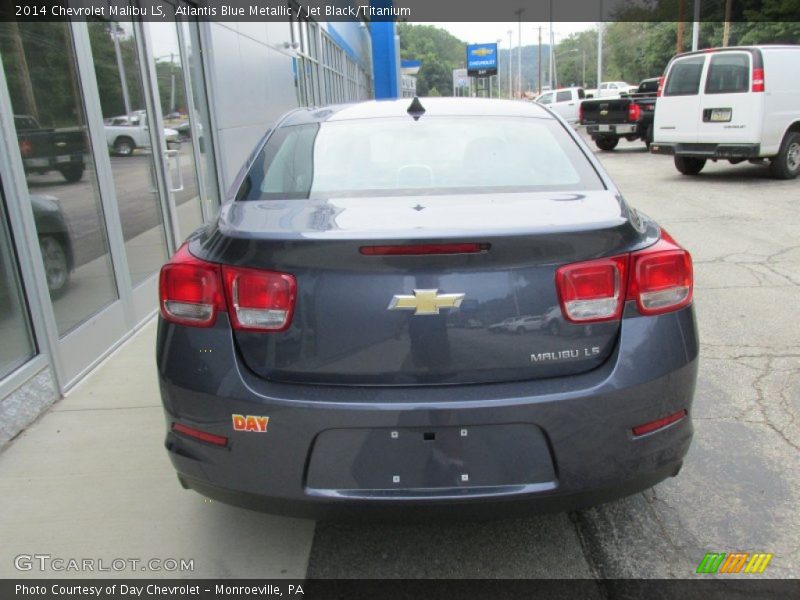 Atlantis Blue Metallic / Jet Black/Titanium 2014 Chevrolet Malibu LS