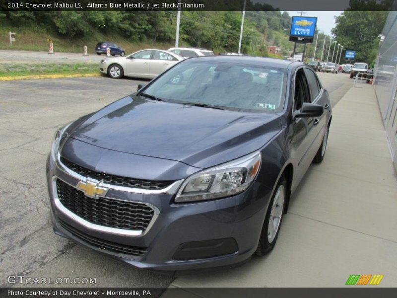Atlantis Blue Metallic / Jet Black/Titanium 2014 Chevrolet Malibu LS