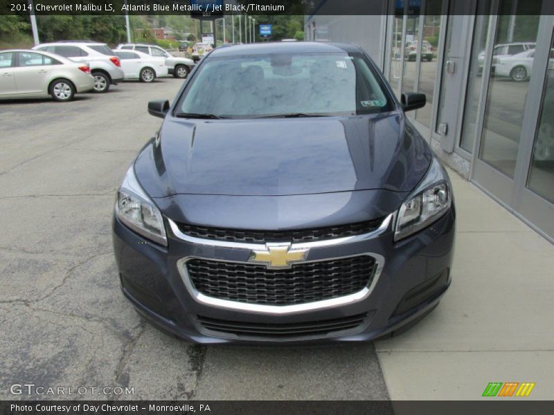 Atlantis Blue Metallic / Jet Black/Titanium 2014 Chevrolet Malibu LS