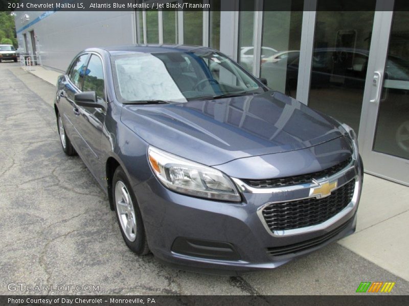 Atlantis Blue Metallic / Jet Black/Titanium 2014 Chevrolet Malibu LS