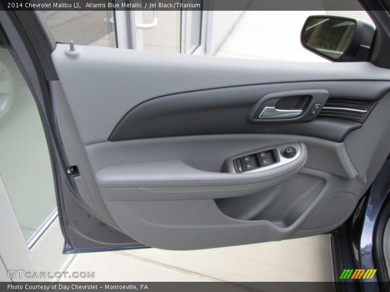 Atlantis Blue Metallic / Jet Black/Titanium 2014 Chevrolet Malibu LS