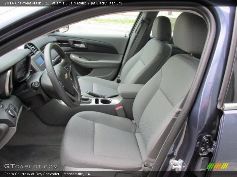 Atlantis Blue Metallic / Jet Black/Titanium 2014 Chevrolet Malibu LS