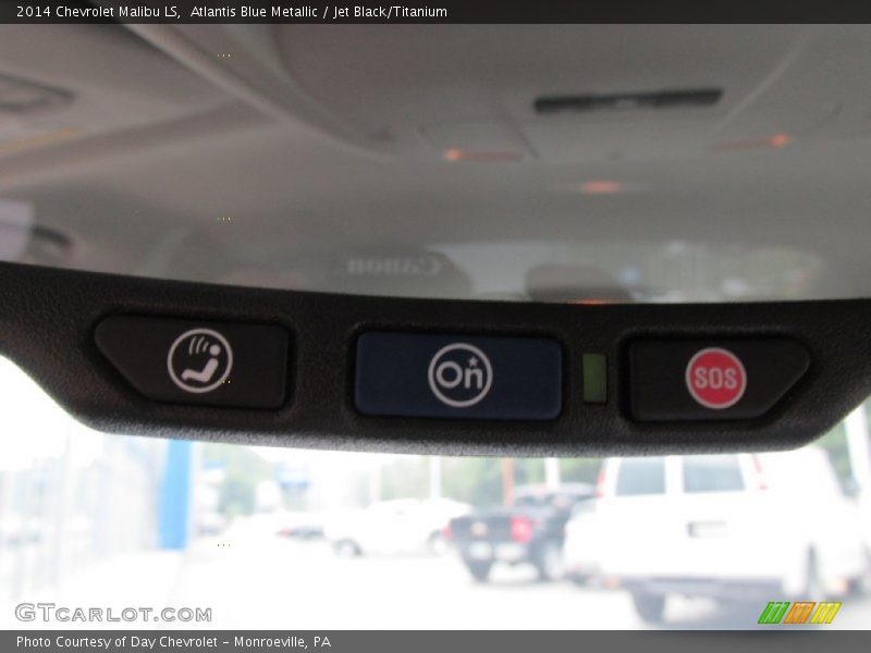 Atlantis Blue Metallic / Jet Black/Titanium 2014 Chevrolet Malibu LS