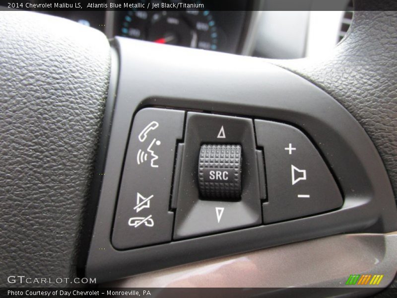 Atlantis Blue Metallic / Jet Black/Titanium 2014 Chevrolet Malibu LS