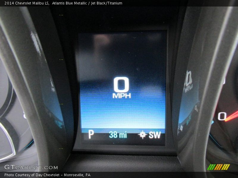 Atlantis Blue Metallic / Jet Black/Titanium 2014 Chevrolet Malibu LS