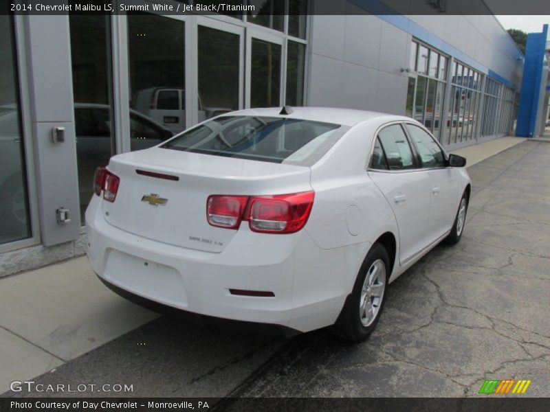 Summit White / Jet Black/Titanium 2014 Chevrolet Malibu LS