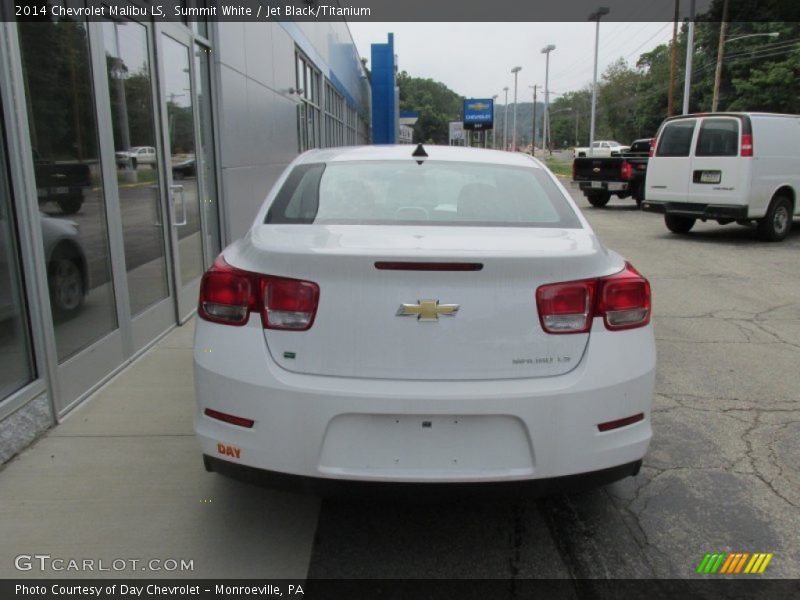 Summit White / Jet Black/Titanium 2014 Chevrolet Malibu LS