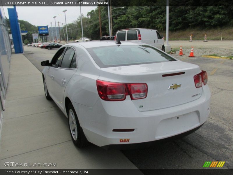 Summit White / Jet Black/Titanium 2014 Chevrolet Malibu LS