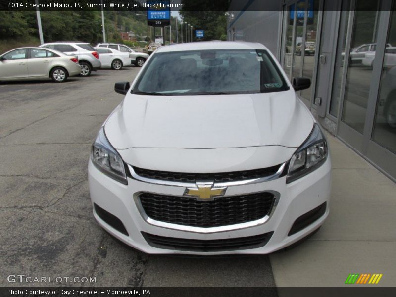 Summit White / Jet Black/Titanium 2014 Chevrolet Malibu LS