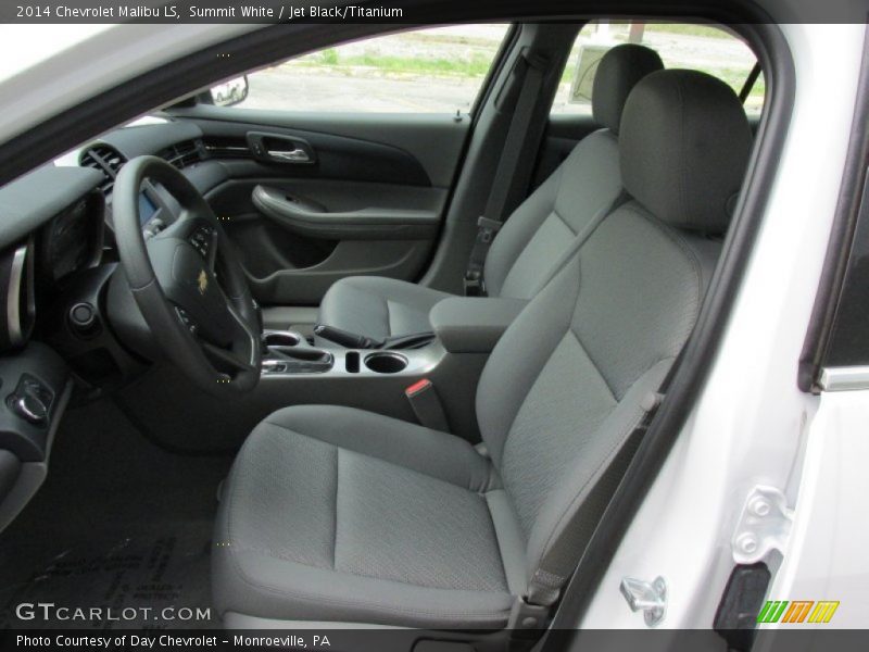 Summit White / Jet Black/Titanium 2014 Chevrolet Malibu LS