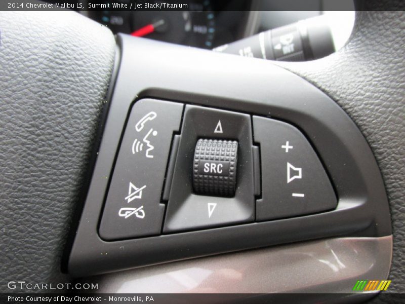 Summit White / Jet Black/Titanium 2014 Chevrolet Malibu LS