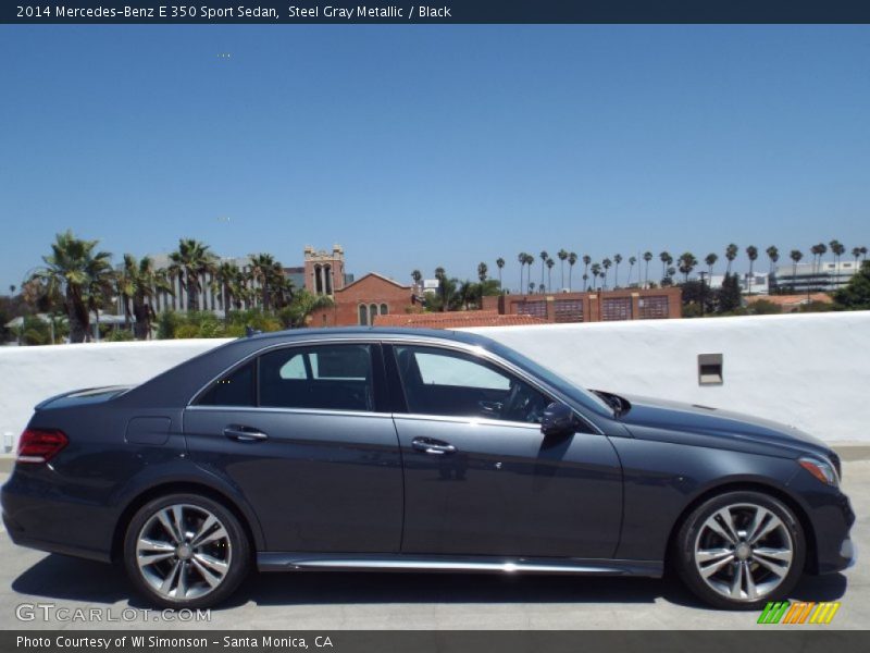 Steel Gray Metallic / Black 2014 Mercedes-Benz E 350 Sport Sedan