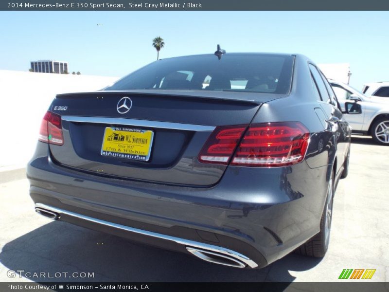 Steel Gray Metallic / Black 2014 Mercedes-Benz E 350 Sport Sedan